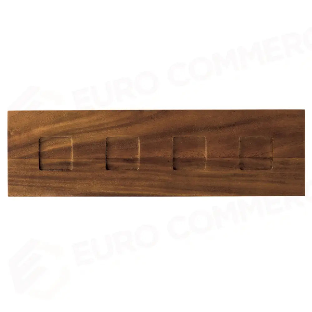 VASSOIO LEGNO 4 POSTI CM. 36,5X10,6X2,5 - MOD.01 - ROYALE - ACCESSORI GOURMET