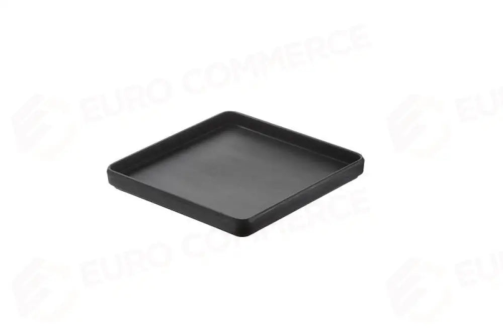 VASSOIO QUADRATO LANZAROTE NERO - 21X21X2 CM - T8273 - LEONE - MELAMINA NERA