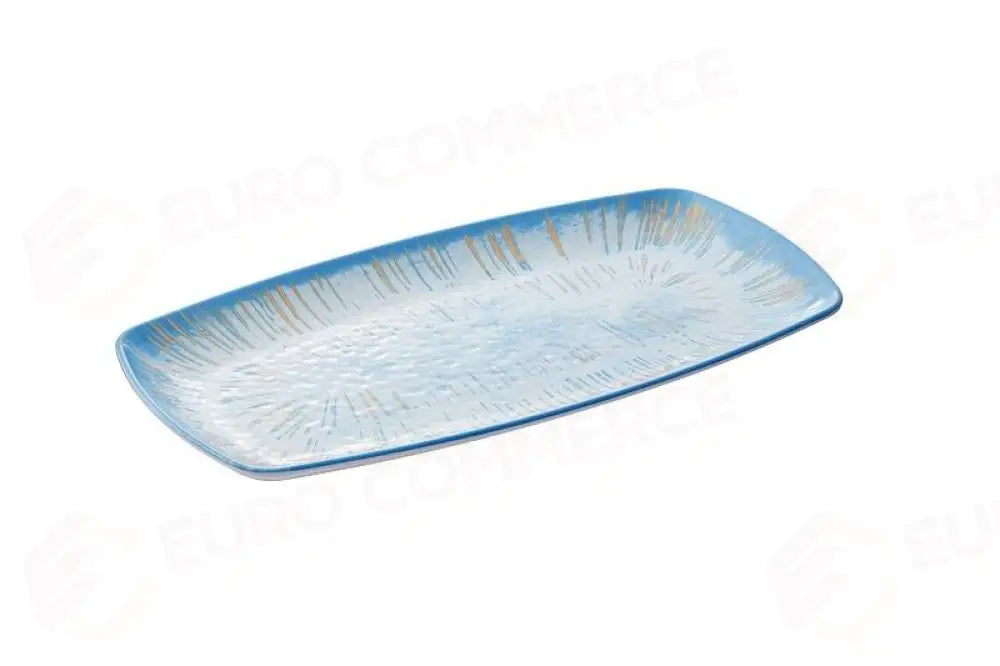 VASSOIO RETTAGOLARE OCEANO AZZURRO - 23,5X15X2,5 CM - T8687 - LEONE - MELAMINA COLOR