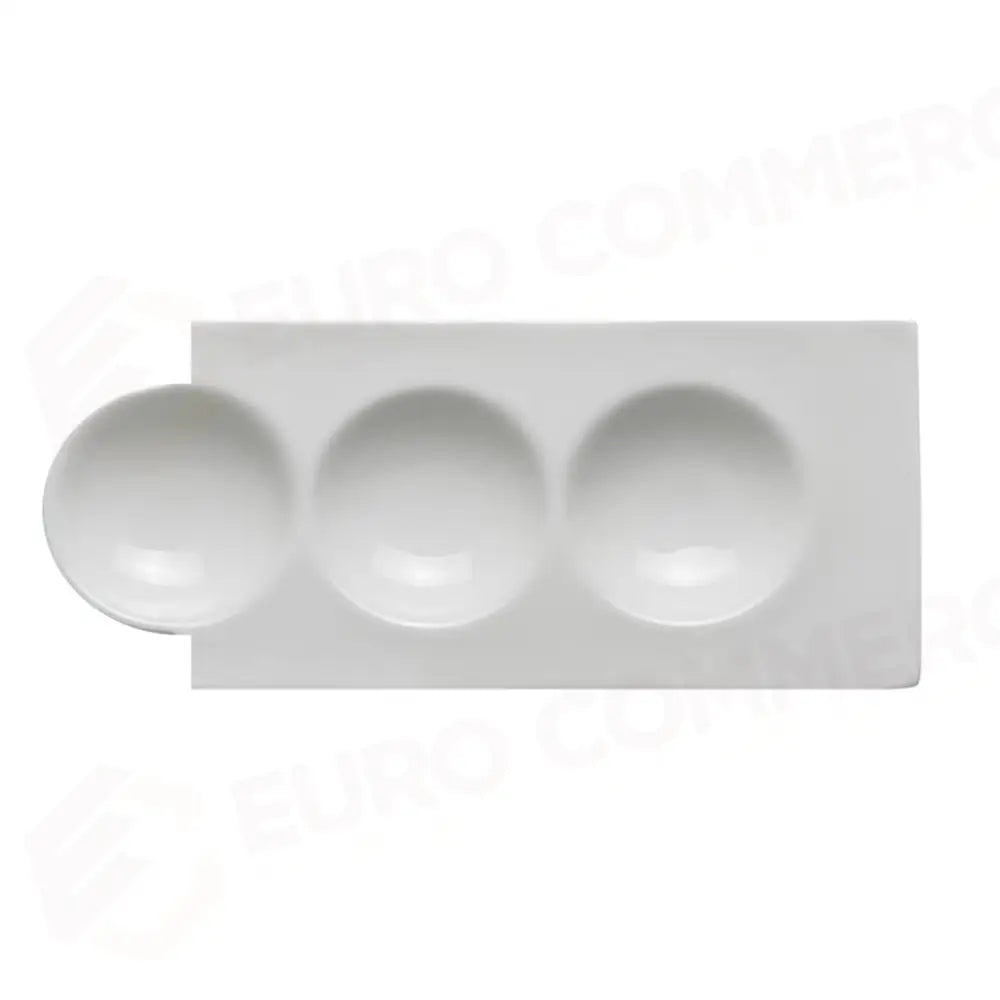 VASSOIO RETTANGOLARE 3 SCOMPARTI 25X10.5 CM ANTIPASTIERE 5196 MEDRI - 11460077 - MEDRI