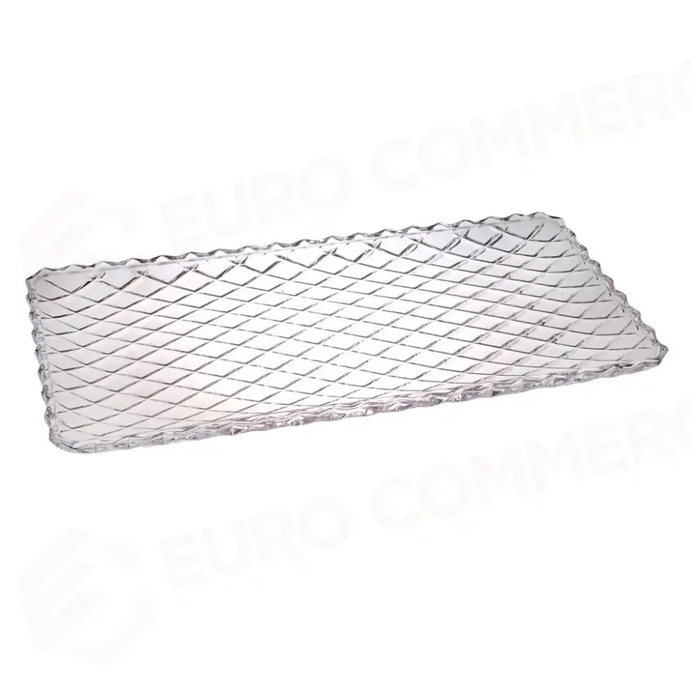 VASSOIO RETTANGOLARE DIAMANTE 37,5X18 CM CLOUD MEDRI - 13960018 - MEDRI