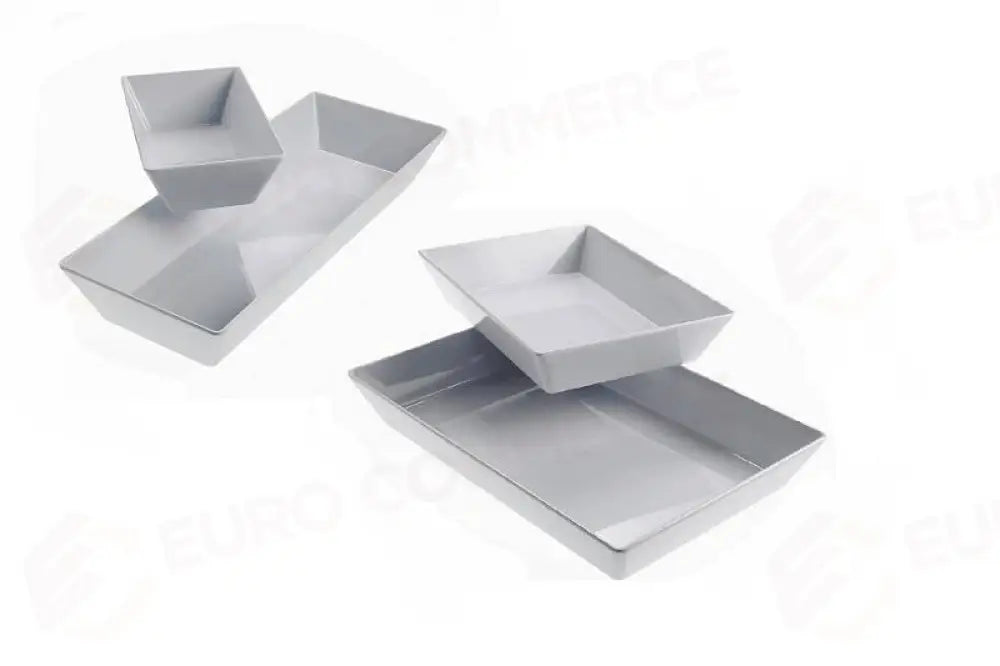 VASSOIO ZAFFIRO BIANCO - 45X30X7,5 CM - T8402 - LEONE - MELAMINA BIANCA