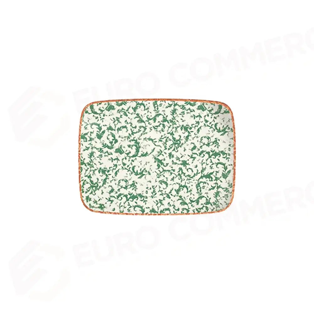 VENECIA GREEN QUADRO RECTANGULAR PLATE 31 CM (27 * 20) - 20641-151631 - ID FINE