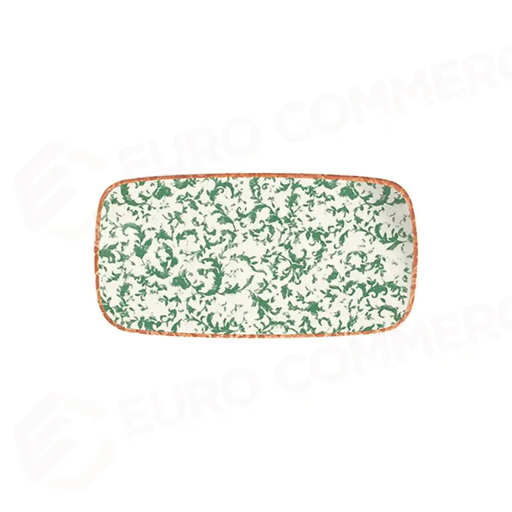 VENECIA GREEN QUADRO RECTANGULAR PLATE 35 CM (34 * 16) - 20641-151635 - ID FINE