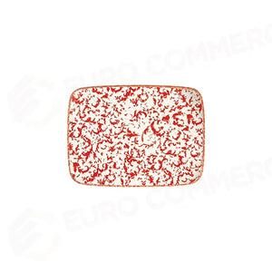 VENECIA MAROON QUADRO RECTANGULAR PLATE 31 CM (27 * 20) - 20643-151631 - ID FINE