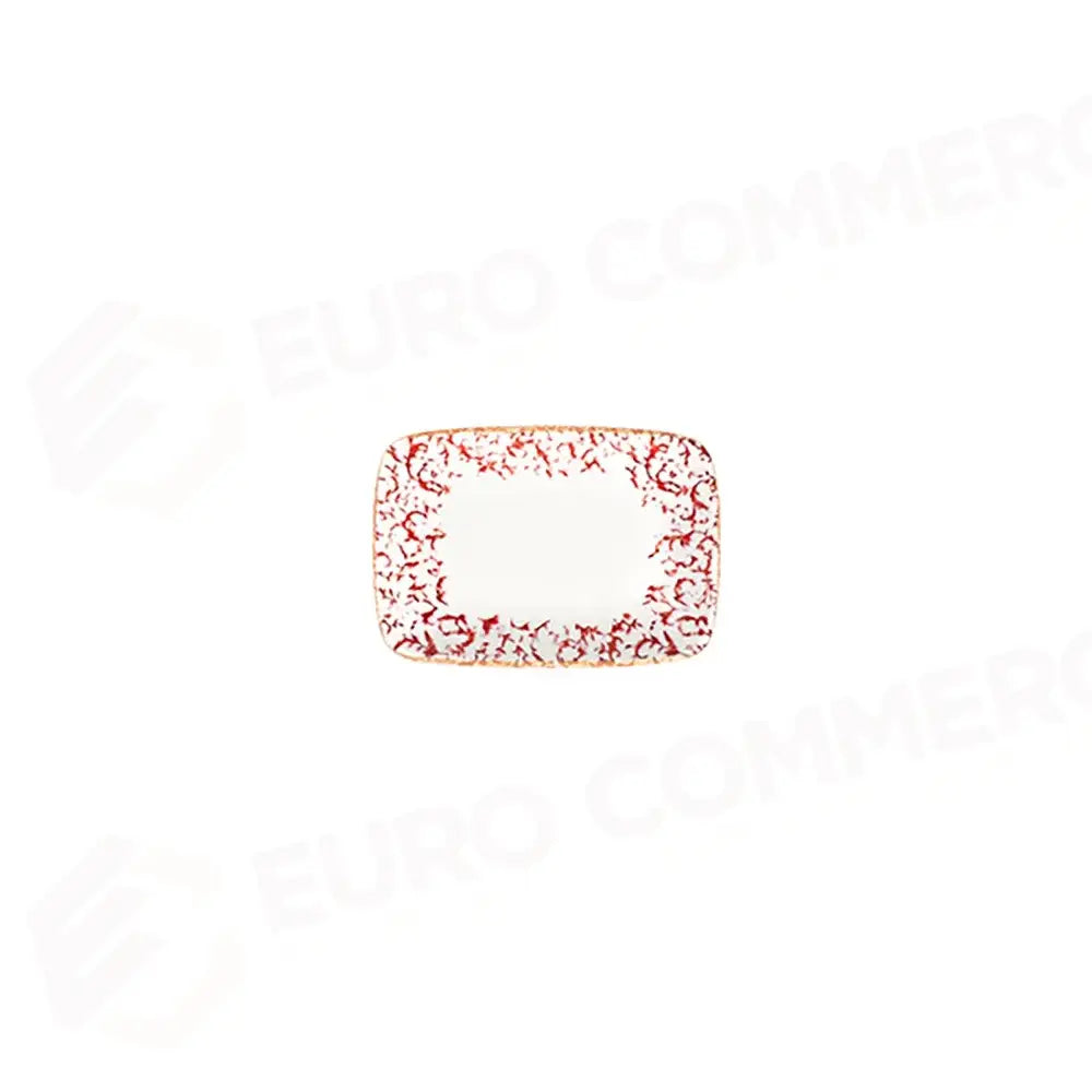 VENECIA MAROON W QUADRO RECTANGULAR PLATTER 18 CM (17 *12) - 20644-153118 - ID FINE