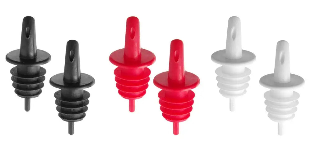 VERSATORE A FLUSSO LIBERO BARUP 2X NERI 2X BIANCHI 2X ROSSI ROSSO 6 PEZZI - HENDI