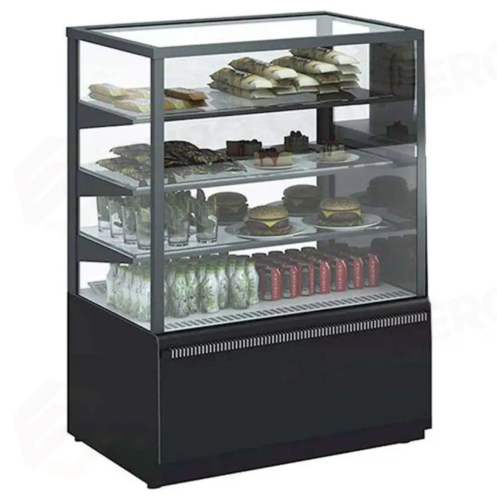 Vetrina Alimentare Espositiva Pasticceria Cubica Ventilata Mec KC70 (Cube) 0 / +7 °C - Dim. 90x70x128cm