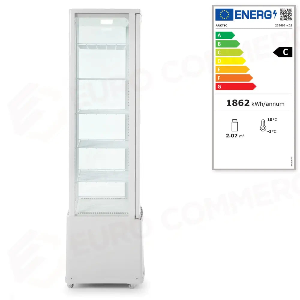 VETRINA ARMADIO REFRIGERATA 270 LITRI ARKTIC NERO 230V/290W 556X526X(H)1913MM - 233290