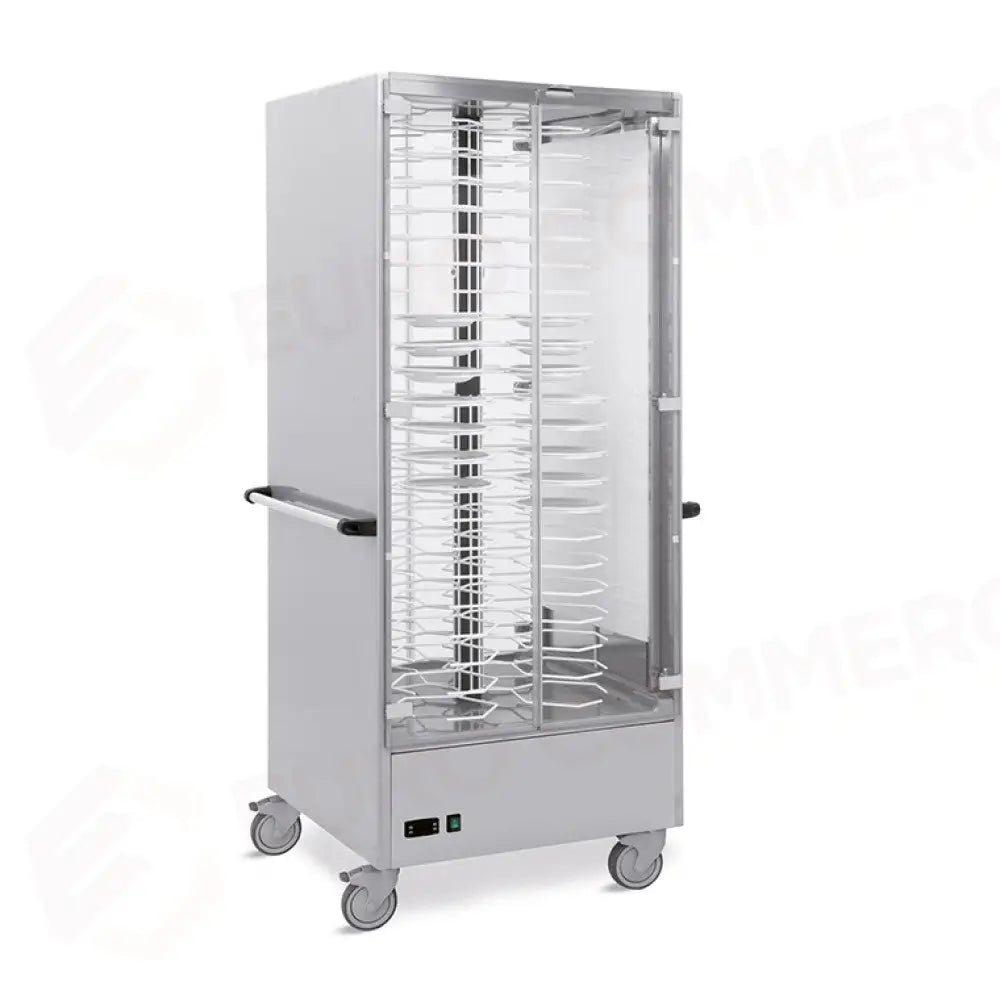 VETRINA ESPOSITIVA RISCALDANTE PORTATA 88 PIATTI Ø 18÷24 - 3360PS-88 - METALCARRELLI - CARRELLI