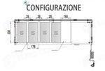 VETRINA INGREDIENTI ATOSA CON TECA IN VETRO - GN 1/3 - ESL3881-GR