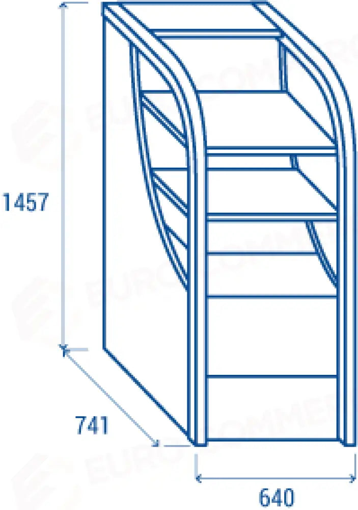 180 LT. VETRINA "OPEN FRONT" VENTILATA (COLORE NERO) M2 -1°C/+7°C - FT 188B - COOL HEAD