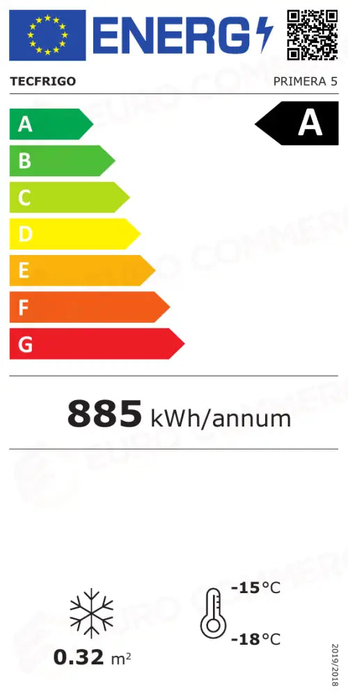 Etichetta Energetica PRIMERA 5 TECFRIGO
