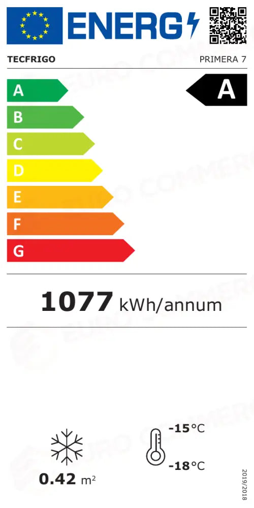 Etichetta Energetica PRIMERA 7 TECFRIGO