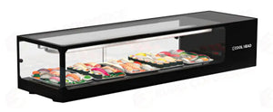 VETRINA ORRIZONTALE REFRIGERATA PER SERVIZIO ASSISTITO (SUSHI) M1 -1°C/+5°C - RS 60SQ - COOL HEAD