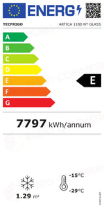 Etichetta Energetica ARTICA 1180 NT GLASS TECFRIGO