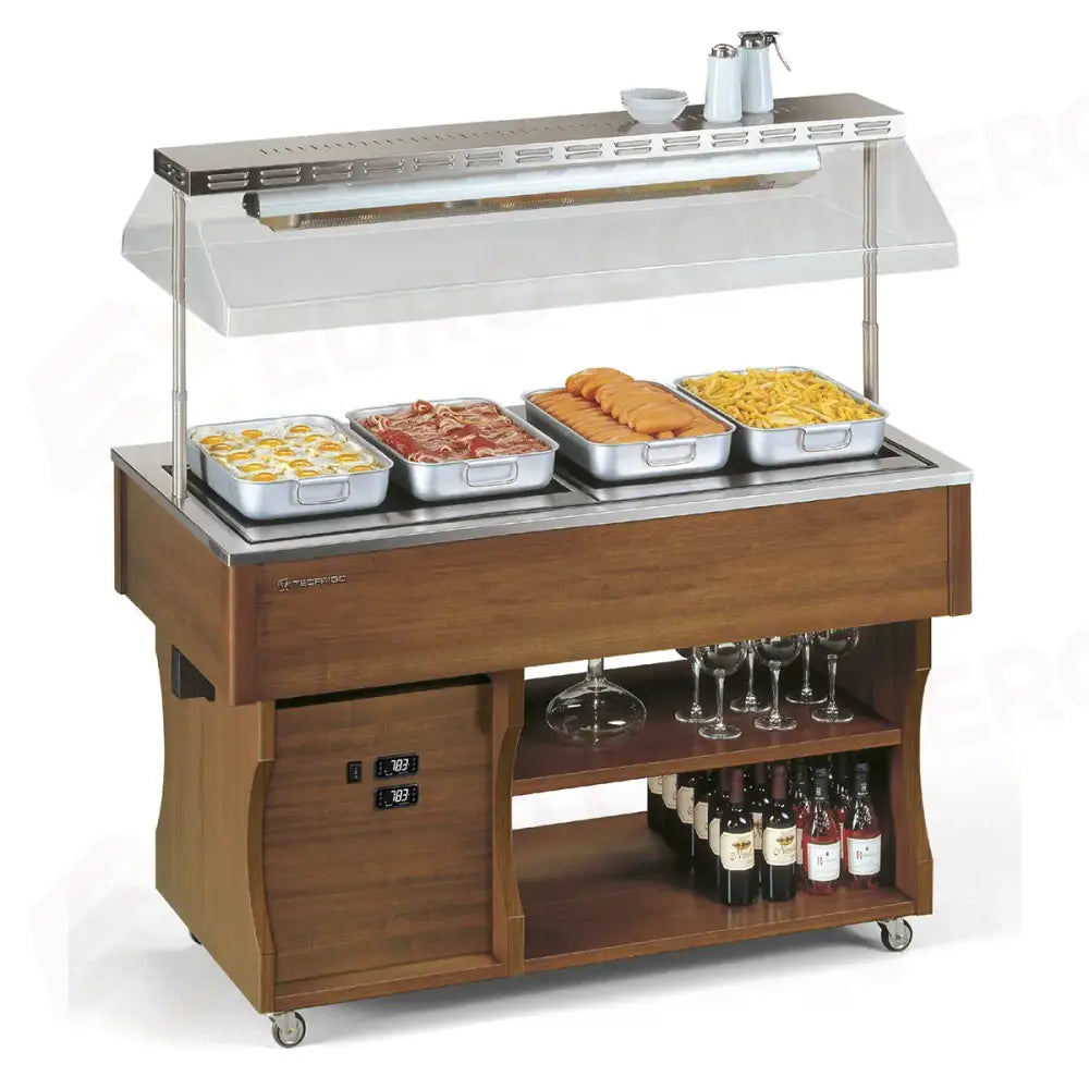 BUFFET E CARRELLINI - ISOLA 4 M HOT - TECFRIGO