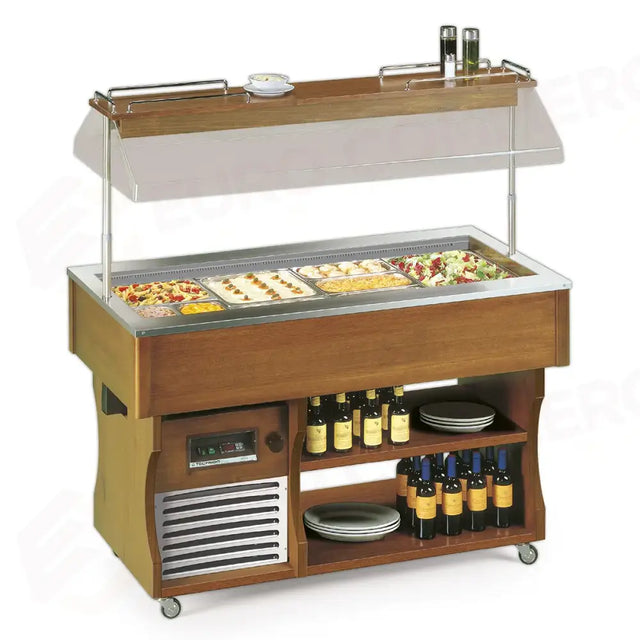 VETRINA REFRIGERATA BUFFET E CARRELLINI - ISOLA 4 M VT - TECFRIGO