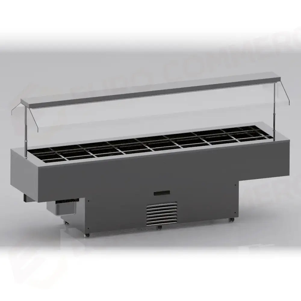 BUFFET E CARRELLINI - ISOLA 8.0 M VT INOX - TECFRIGO