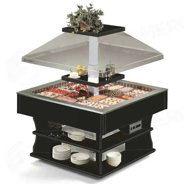 VITRINE RÉFRIGÉRÉE BUFFET ET CHARIOTS - OASI 8 M BM - TECFRIGO