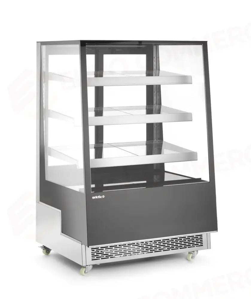 VETRINA REFRIGERATA CON 3 RIPIANI INCLINATI ARKTIC 500L 230V/490W 900X833X(H)1460MM - 233443