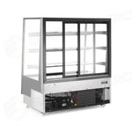 VETRINA REFRIGERATA CON 3 RIPIANI INCLINATI ARKTIC 650L NERO 230V/490W 1200X833X(H)1460MM - 233320
