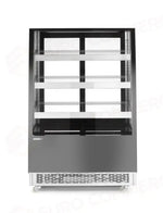 VETRINA REFRIGERATA CON 3 RIPIANI INCLINATI ARKTIC 650L NERO 230V/490W 1200X833X(H)1460MM - 233320