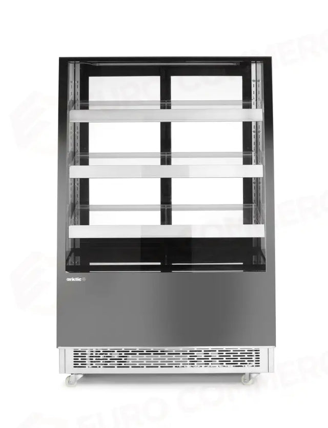 VETRINA REFRIGERATA CON 3 RIPIANI INCLINATI, ARKTIC, 650L, NERO, 230V/490W, 1200X833X(H)1460MM - 233320