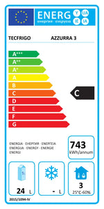 Etichetta Energetica AZZURRA 3 TECFRIGO