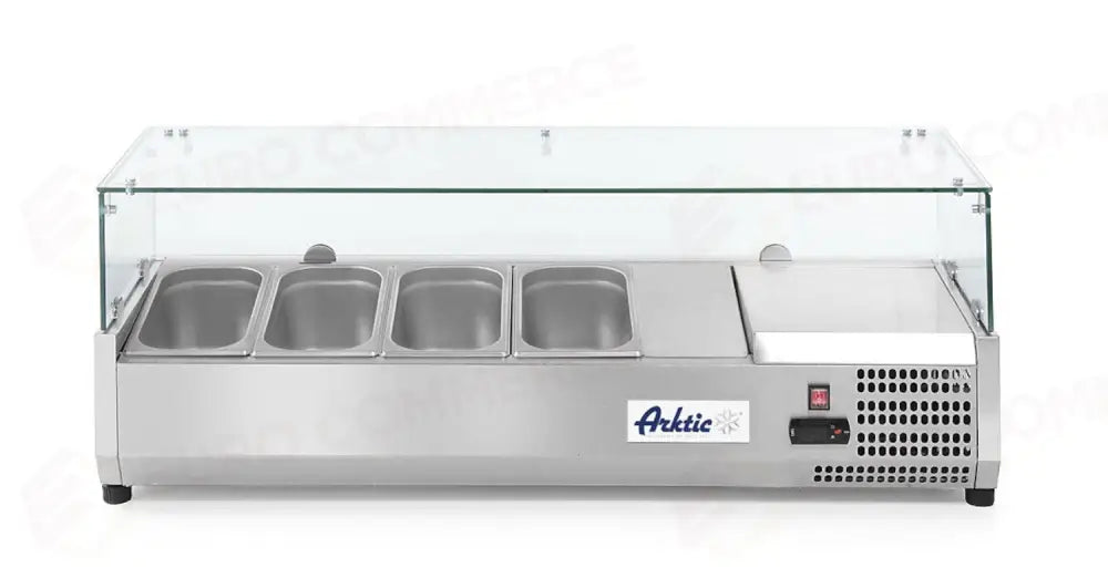 VETRINA REFRIGERATA GN 1/3 ARKTIC 4X GN 1/3 230V/180W 1208X400X(H)456MM - HENDI