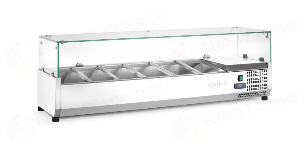 VETRINA REFRIGERATA GN 1/3 ARKTIC 6X 230V/180W 1405X420X(H)456MM - 232972
