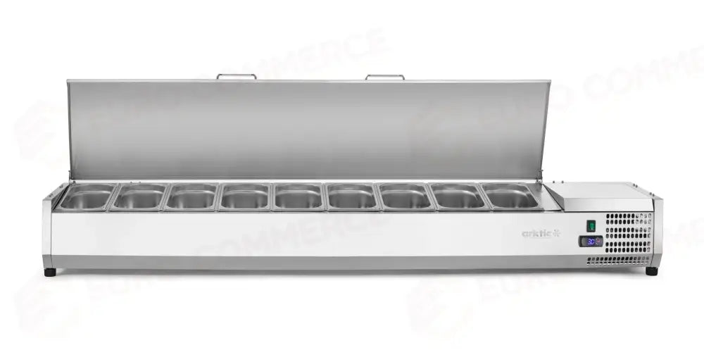 VETRINA REFRIGERATA GN 1/3 ARKTIC 8X 230V/180W 1805X420X(H)630MM - 233986