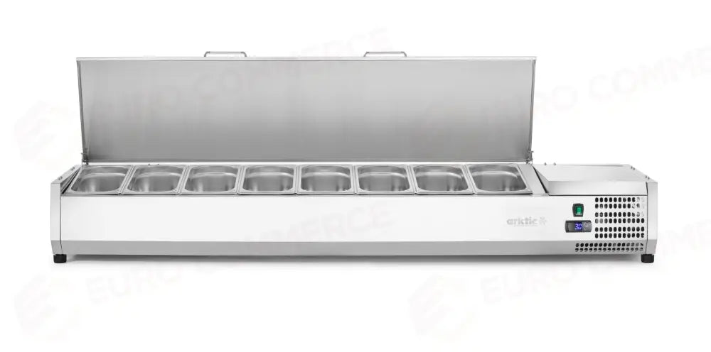 VETRINA REFRIGERATA GN 1/3 ARKTIC 8X 230V/180W 1805X420X(H)630MM - 233986