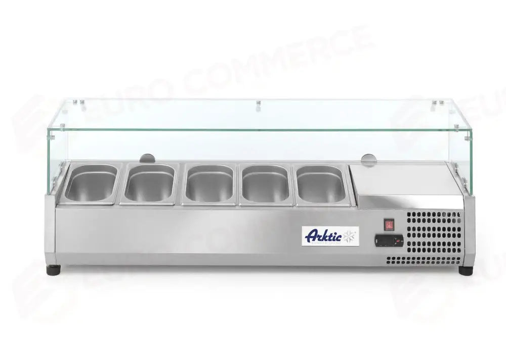 VETRINA REFRIGERATA GN 1/4 ARKTIC 5X GN 1/4 230V/180W 1205X335X(H)460MM - HENDI