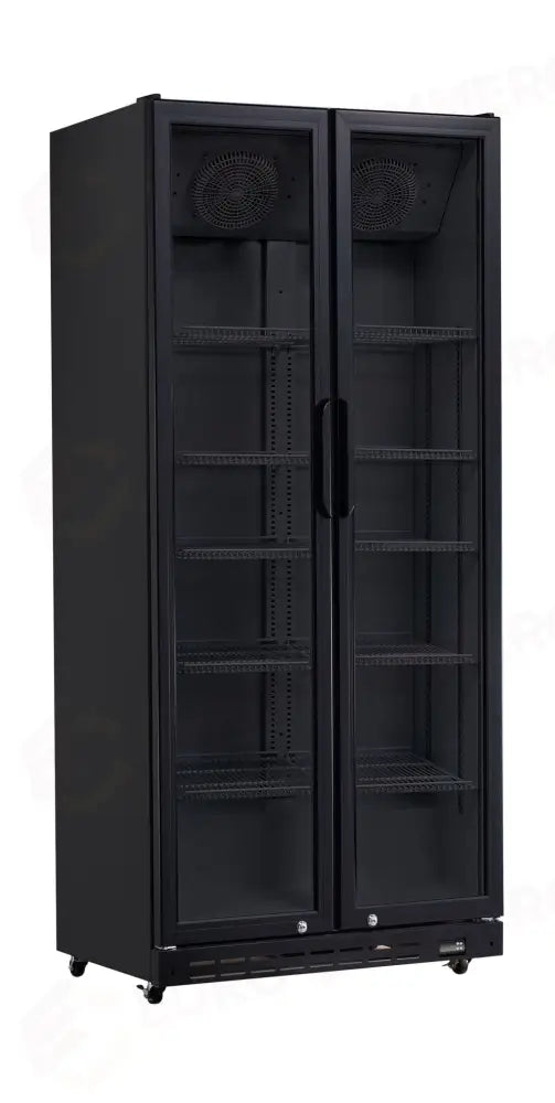VETRINA REFRIGERATA PORTE DI VETRO ARKTIC 437L NERO 230V/510W 870X605X(H)1996MM - 241035
