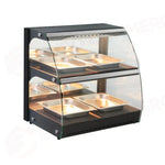 VETRINA RISCALDATA AL QUARZO A DUE LIVELLI HENDI 230V/560W 650X485X(H)630MM - 233962