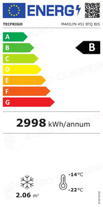 Etichetta Energetica MARILYN 451 BTQ BIS TECFRIGO