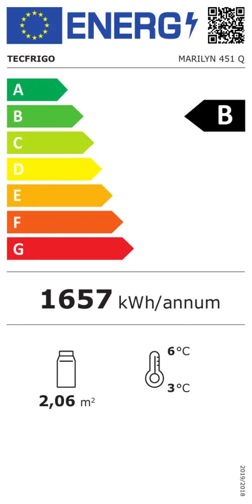 Etichetta Energetica MARILYN 451 Q TECFRIGO