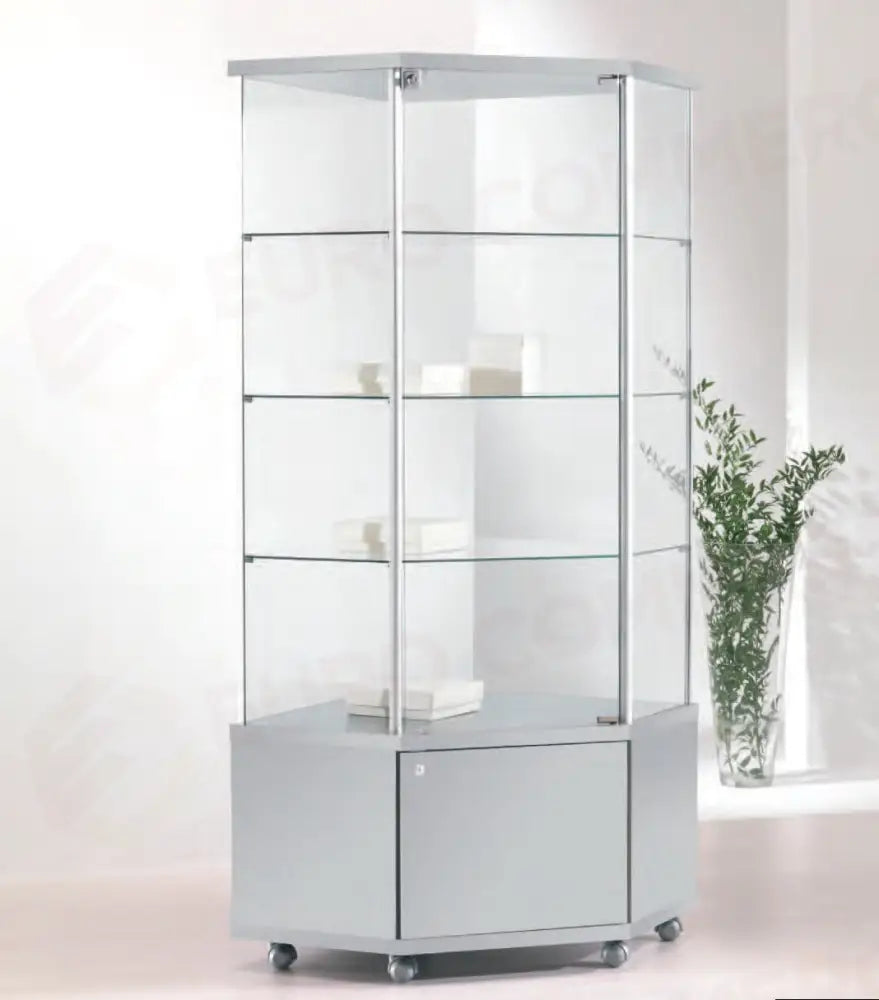 VETRINE ALLUMINIO ANGOLARI ALLDESIGN 73X73X180 CM - 70/M - ITALVETRINE
