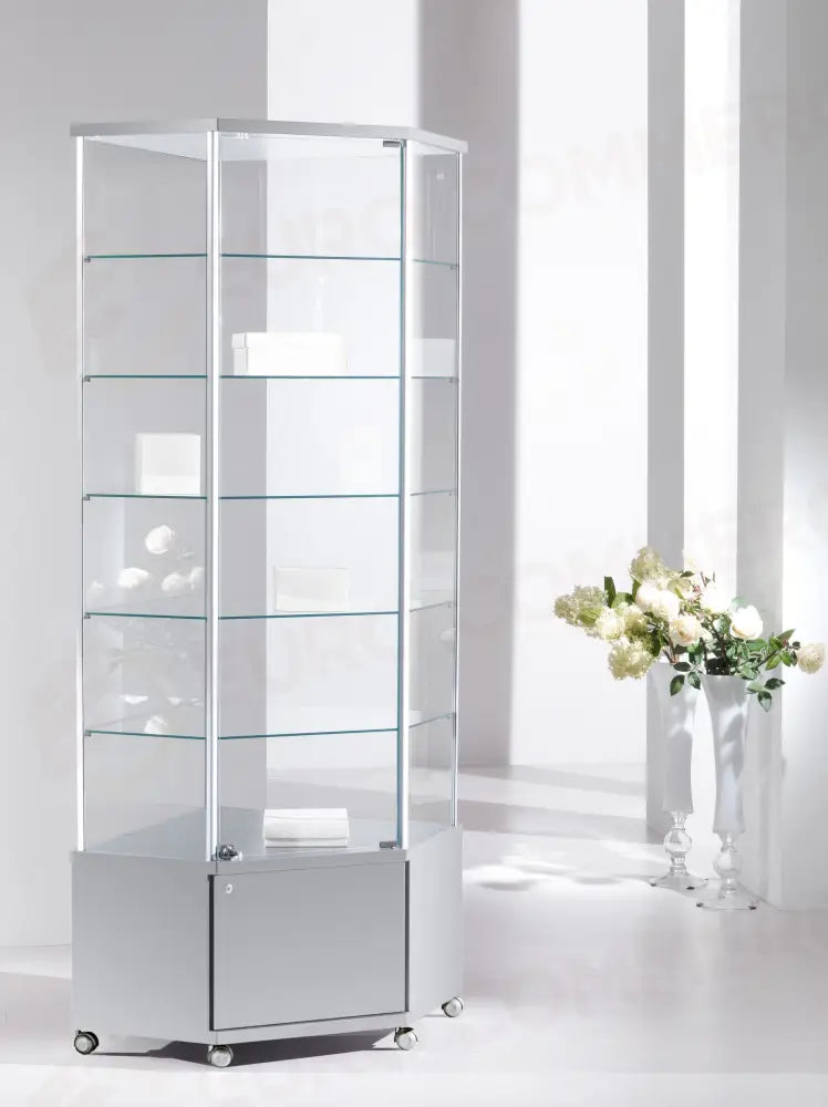 VETRINE ALLUMINIO ANGOLARI ALLDESIGN 73X73X220 CM - 70/MA - ITALVETRINE