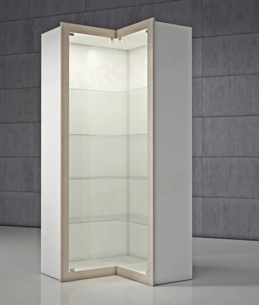 VETRINE ANGOLARI COMPONIBILI QUADRATUM FRAME 100X40X210 CM - QF/A - ITALVETRINE