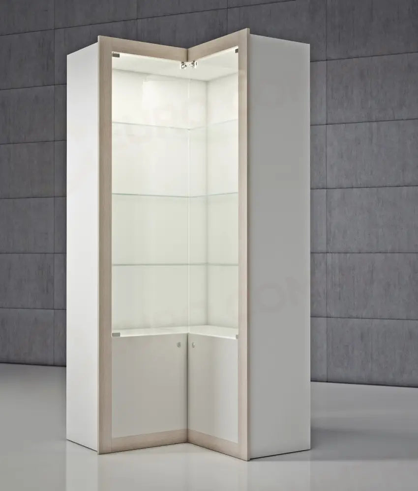 VETRINE ANGOLARI COMPONIBILI QUADRATUM FRAME 100X40X210 CM - QF/AA - ITALVETRINE
