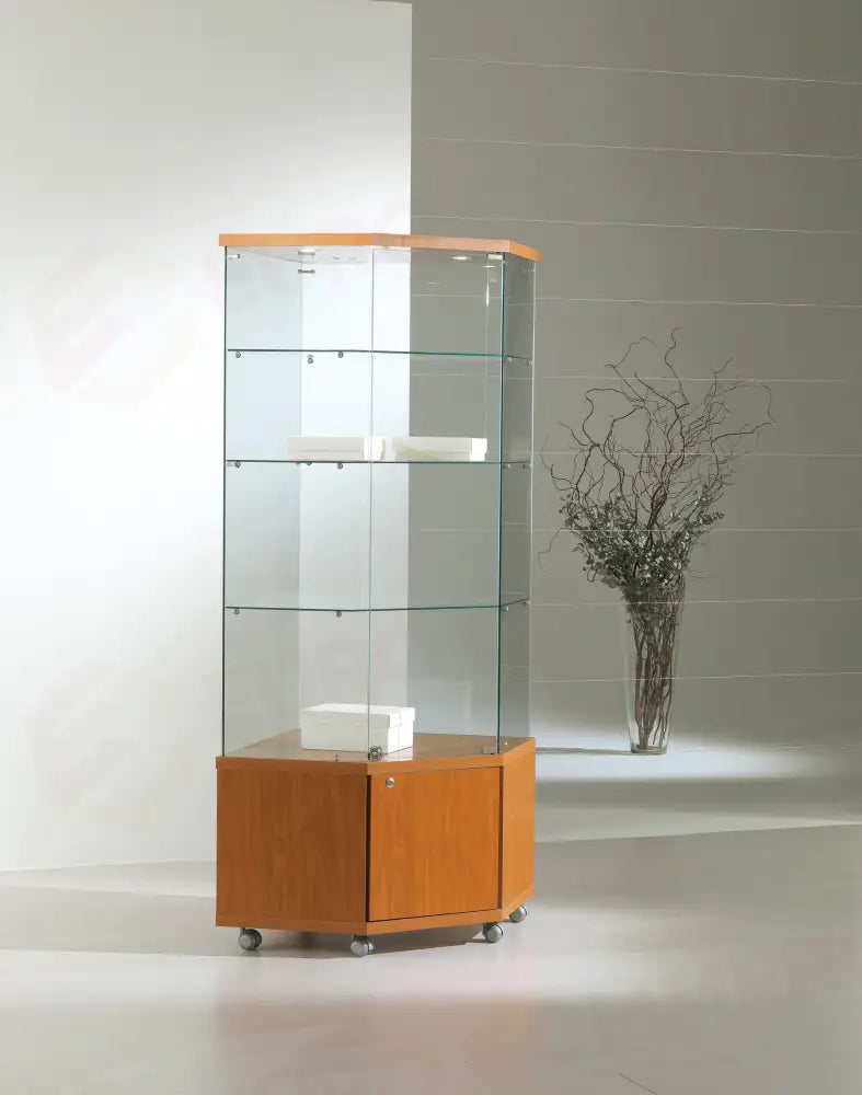 VETRINE ANGOLARI LAMINATO LIGHT 68X68X181 CM - 7/18LM - ITALVETRINE