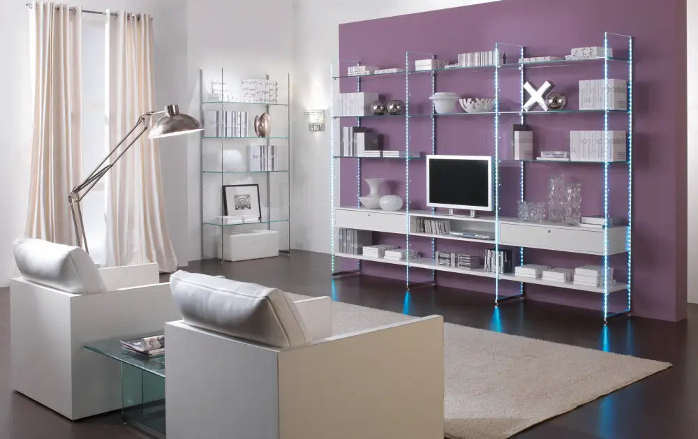 VETRINE COMPONIBILI GLASSYSTEM 303X40X220 CM - COM/GS5 - ITALVETRINE
