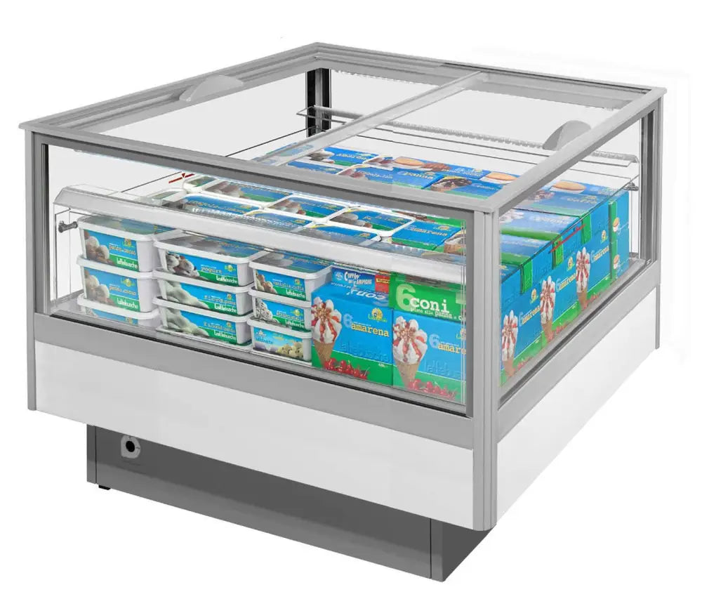 VETRINE E BANCHI REFRIGERATI PER GELATI E SURGELATI - SVABAGLASS 100 NP - IARP - ATTREZZATURA PROFESSIONALE