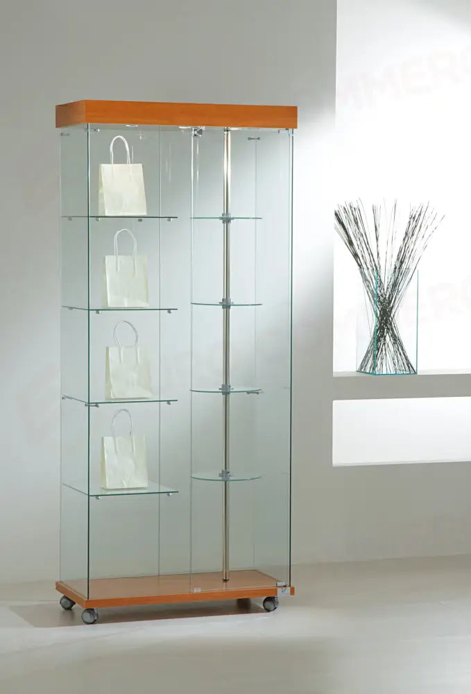 VETRINE GIREVOLI LAMINATO LIGHT 77X40X187 CM - 8/18G - ITALVETRINE