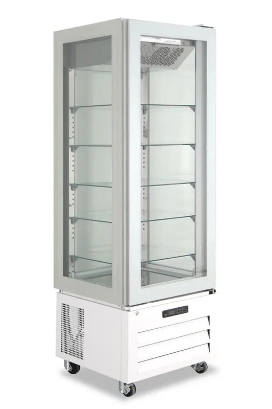 VETRINE PASTICCERIA QUATTRO LATI VETRO - VICTORIA 65 NFN BIANCO - KLIMAITALIA