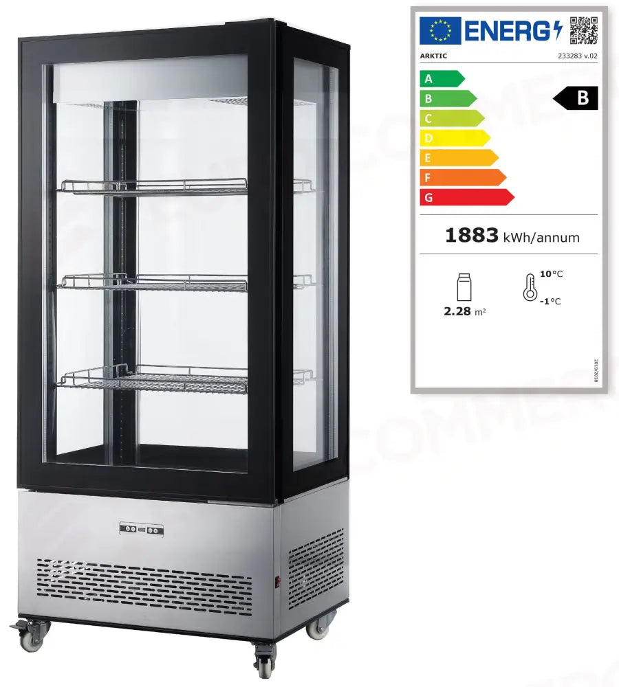 VETRINE REFRIGERATE - 550 L - 230V / 500W - 850X650X(H)1908 MM - 233283