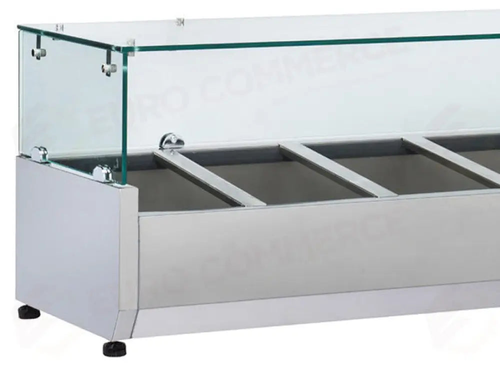 VRX 12/38 - VETRINE REFRIGERATE ORIZZONTALI (VASCHETTE GN1/3) +2°/+8°C - 38 - COOL HEAD