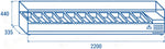 VRX 22/33 - VETRINE REFRIGERATE ORIZZONTALI (VASCHETTE GN1/4) +2°/+8°C - 33 - COOL HEAD